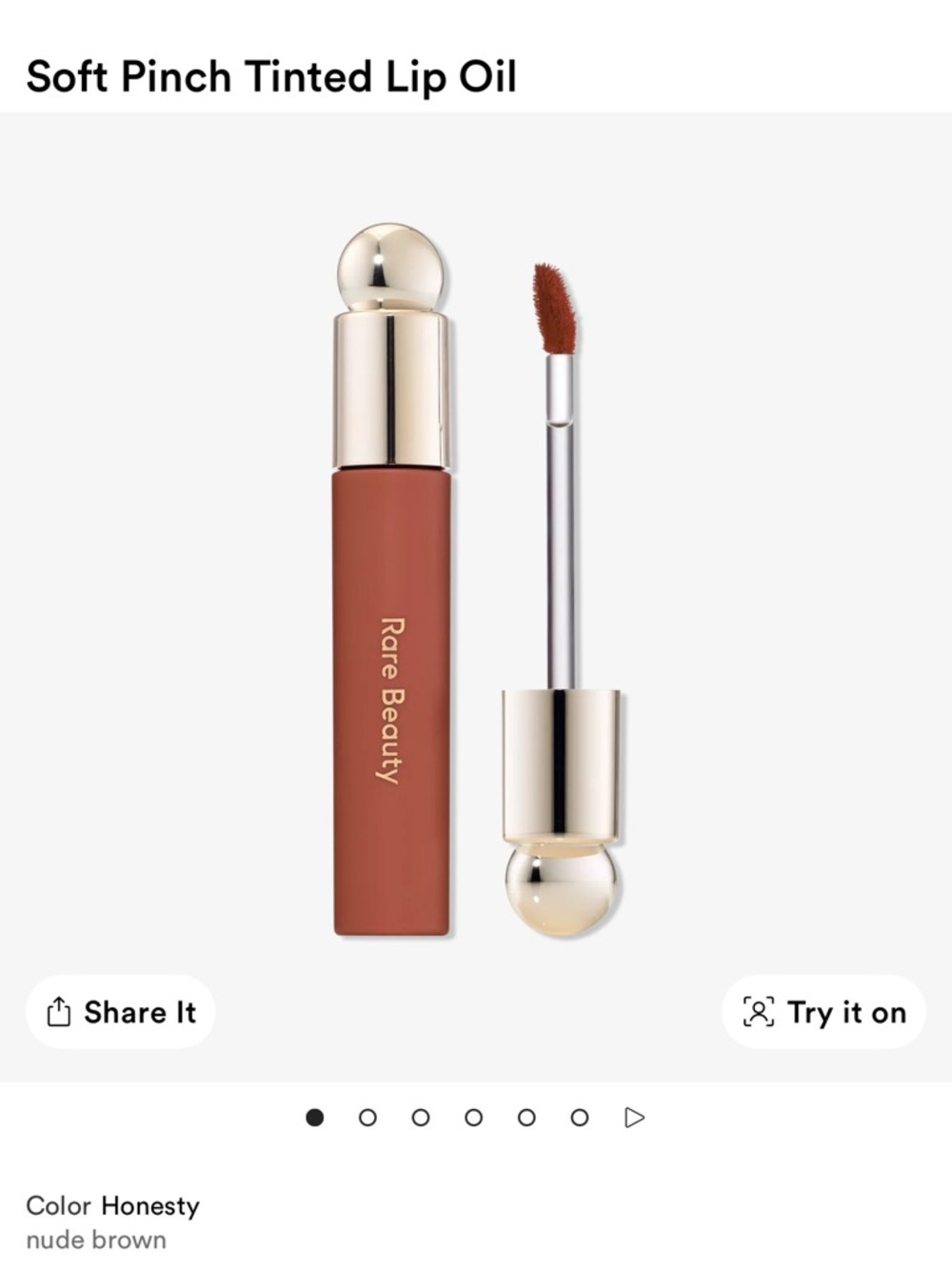 Rare Beauty Soft Pinch Tinted Lip Oil - Honesty